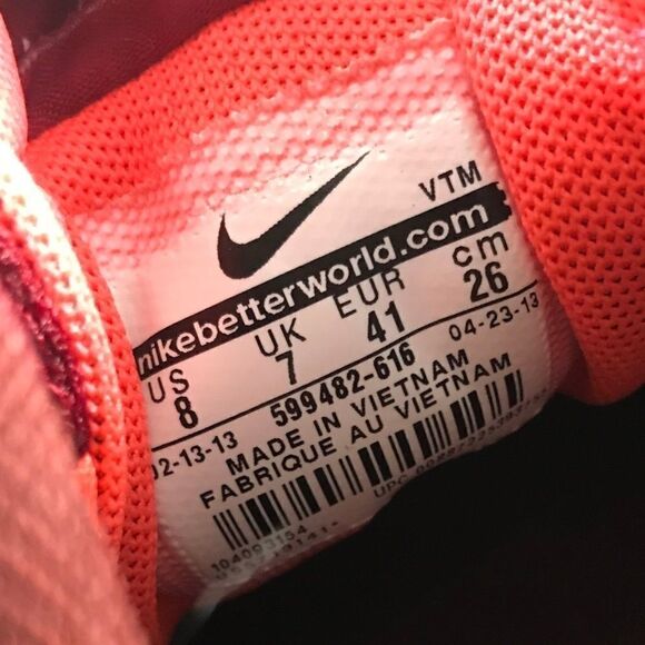 Vintage 2013 Air Zoom Pegasus 83/80 Nike Mahogany/Team Red - Picture 10 of 16